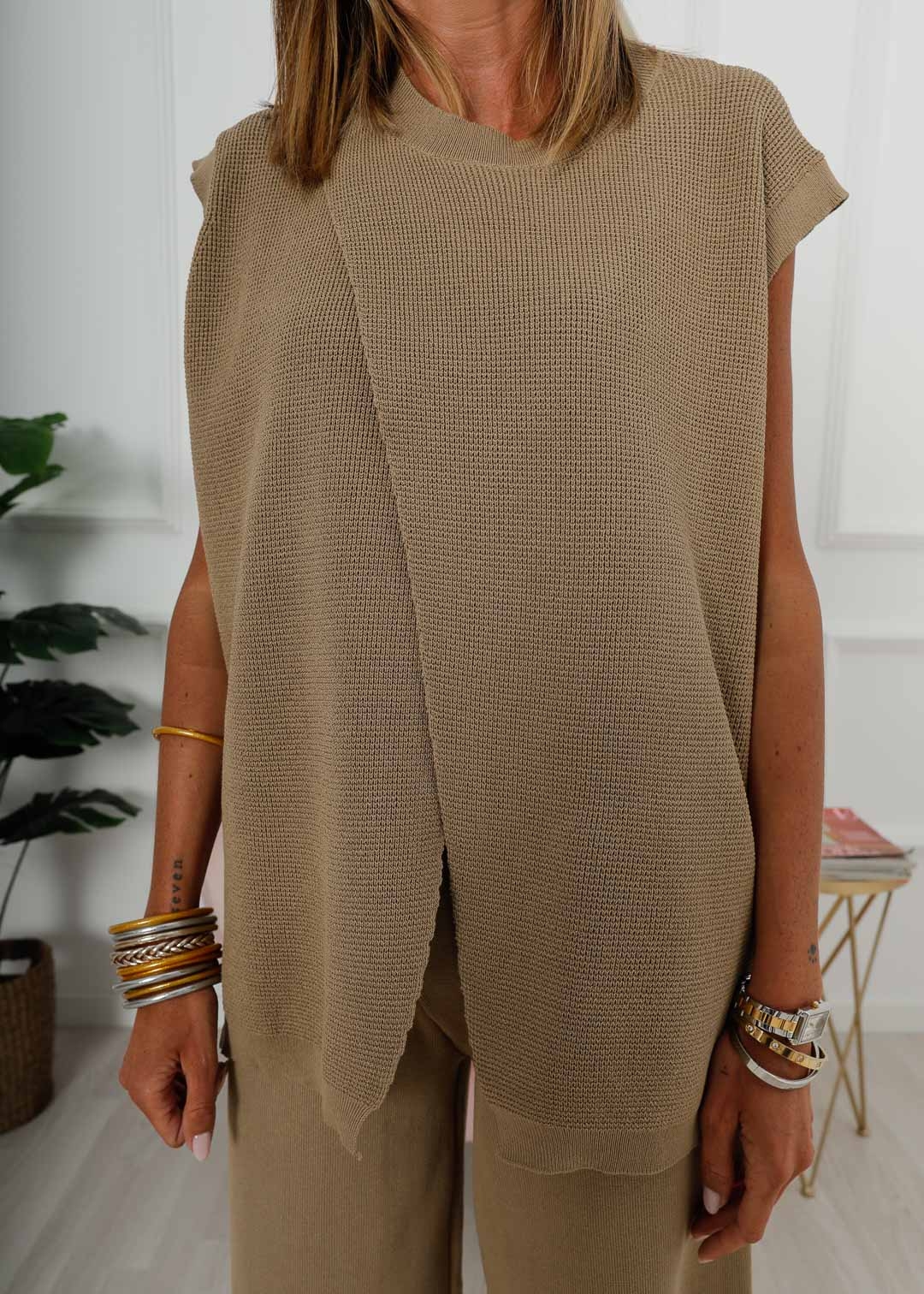 copy of TAUPE KNITTED SET
