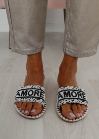WHITE AMORE SANDALS