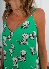 GREEN JUMPSUIT DOGS