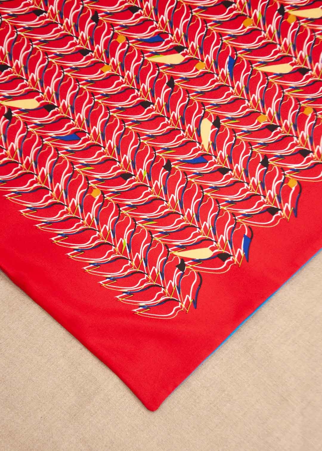 RED & BLUE REVERSIBLE SCARF