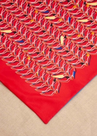 RED & BLUE REVERSIBLE SCARF