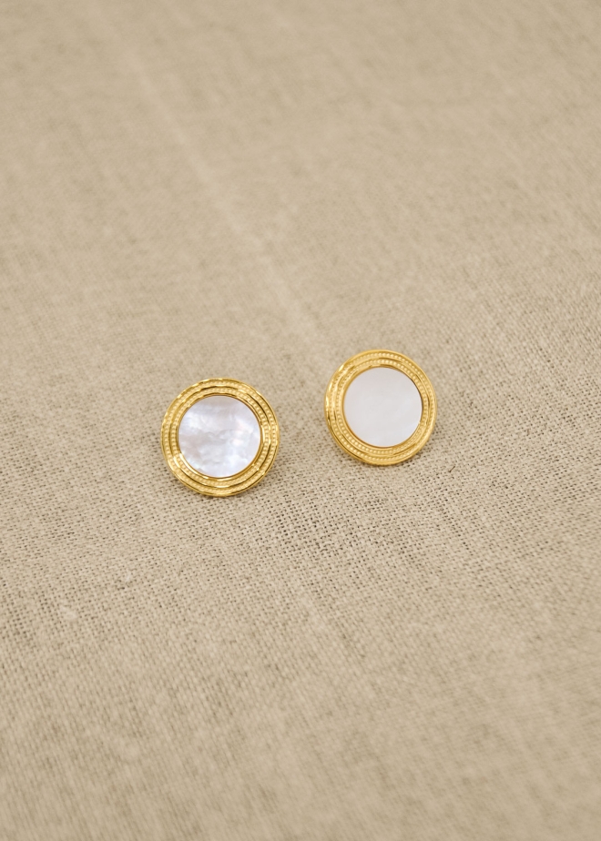 ROUND GOLD EARRINGS