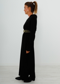 BLACK SHIRT LONG DRESS
