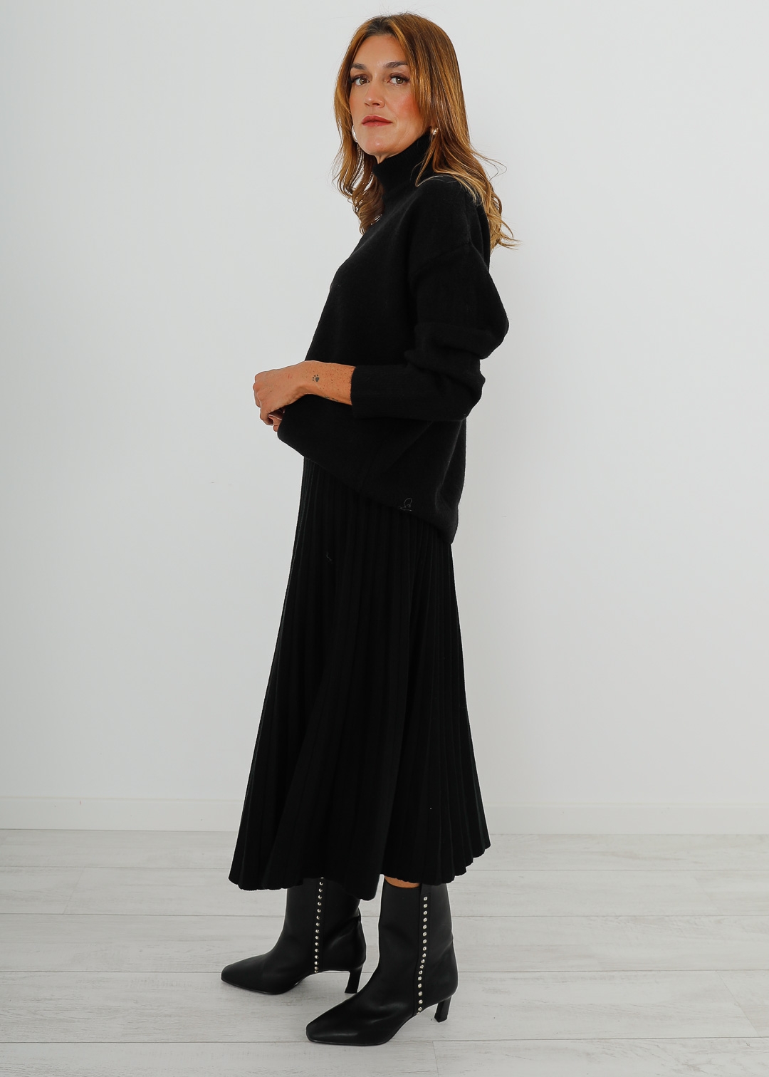 BLACK CANALE KNITTED SKIRT