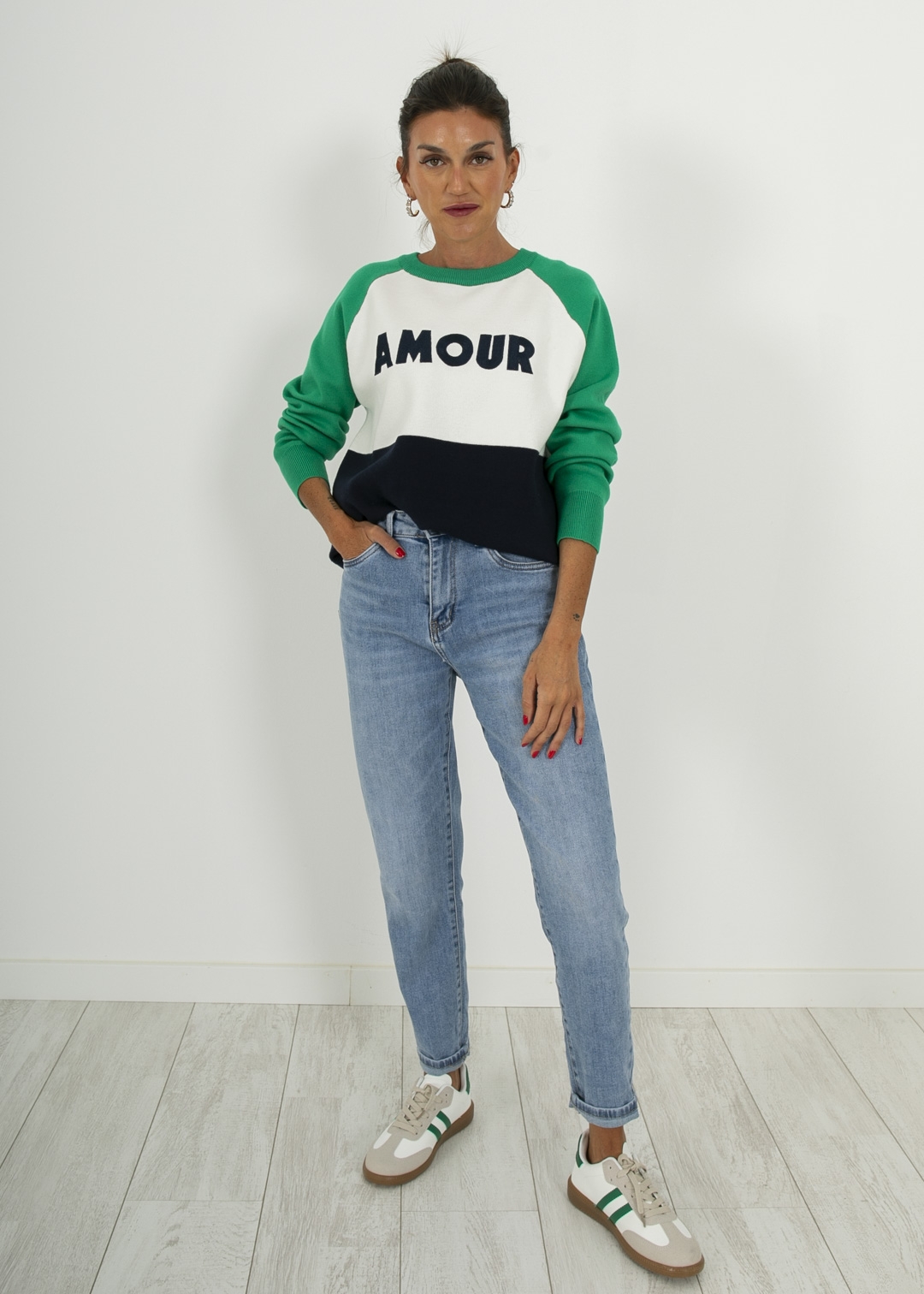GREEN AMOUR SWEATER