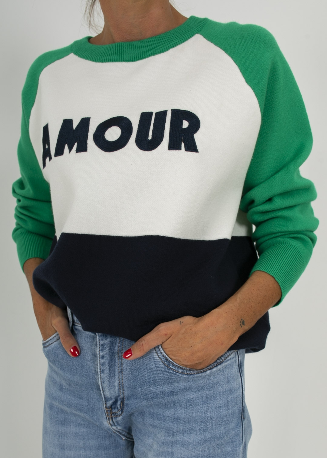 GREEN AMOUR SWEATER