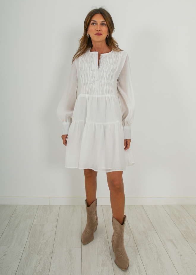 WHITE SHORT DRESS