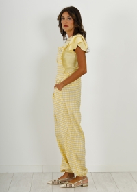 YELLOW VICHY JUMPSUIT