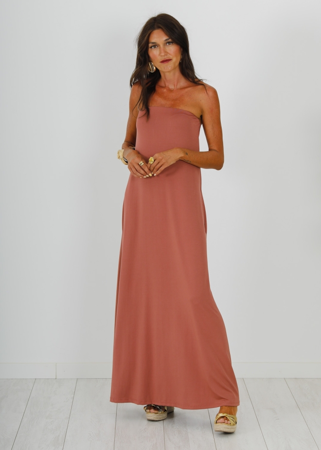 PINK OFF-THE-SHOULDER DRESS