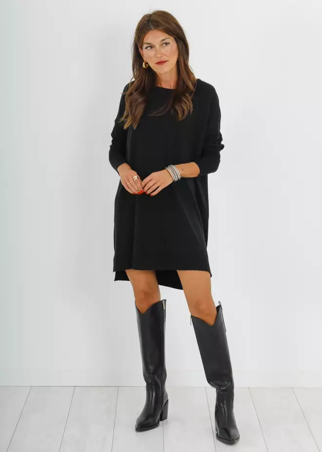 JERSEY BASICO OVERSIZE NEGRO