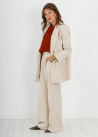 PANTALON TRAJE PINZAS BEIGE